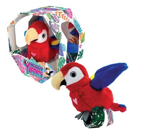 Maskotka interaktywna happy yappers wesołe gadułki - papuga czerwona Maskotka interaktywna happy yappers wesołe gadułki - papuga czerwona