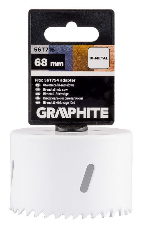 Otwornica bi-metalowa 68 mm