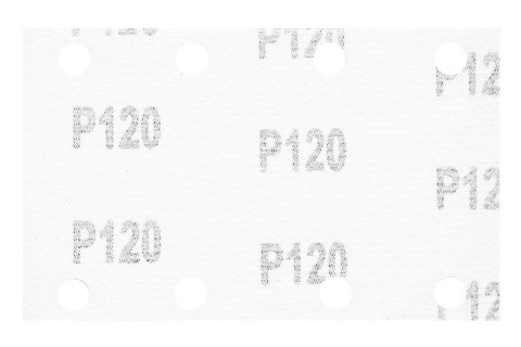 Papier ścierny prostokątny 8 otworów 130 x 80 mm P120 do 04-623, 5 szt.