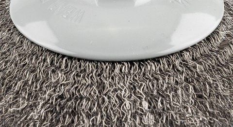 Szczotka druciana tarczowa 125 mm, drut karbowany, stalowy, M14