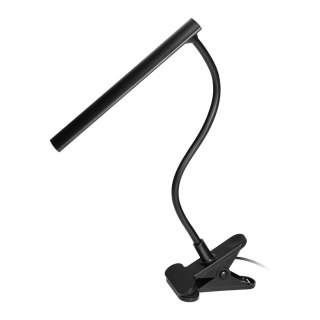 TERI II LED, lampka biurkowa z klipsem, 5W, 260lm, 4000K, czarna
