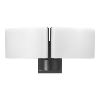 TOS DUO LED 2x20W podwójny naświetlacz ogrodowy, 2x1600lm, IP65, 4000K, PC, szary