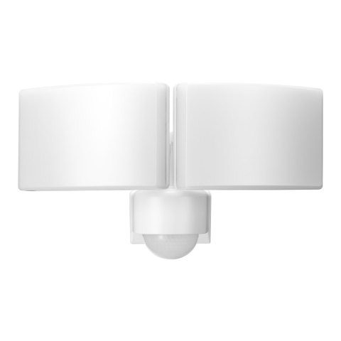 TOS DUO LED 2x20W podwójny naświetlacz ogrodowy z PIR, 2x1600lm, IP65, 4000K, PC, biały