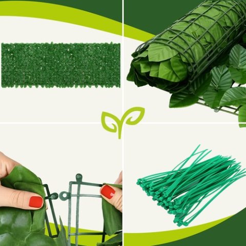 Żywopłot sztuczny na balkon 3x1m Gardlov 25343