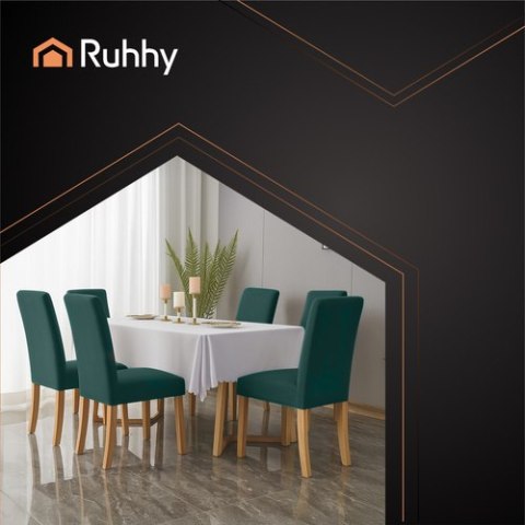 Pokrowce na krzesła- 6 szt. butelkowe Ruhhy 25992