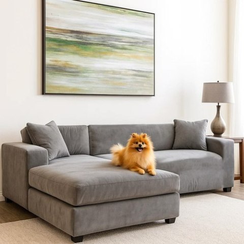 Pokrowiec na kanapę 145-185cm c.szary Ruhhy 26037