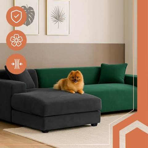 Pokrowiec na kanapę 145-185cm zielony Ruhhy 26032