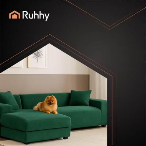 Pokrowiec na kanapę 190-230cm c.zieleń Ruhhy 26183