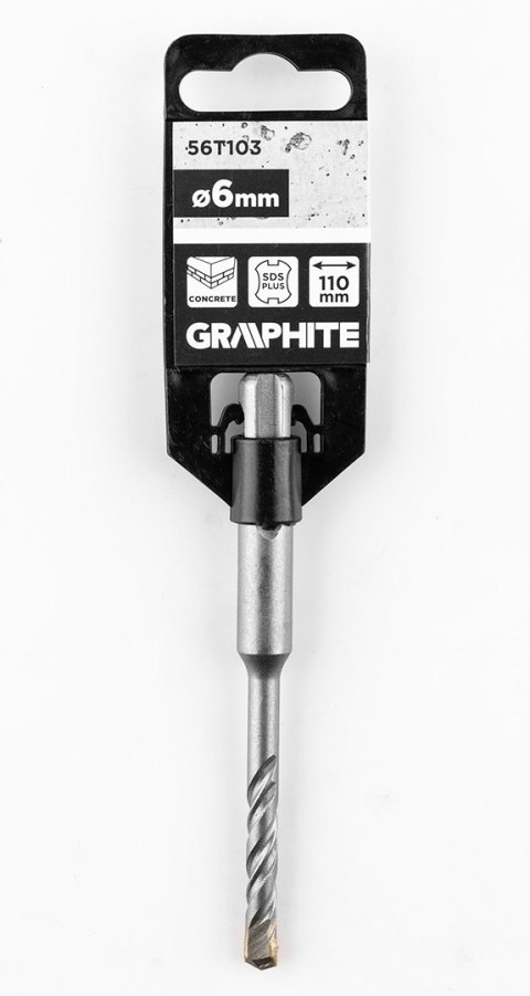 Wiertło do betonu SDS Plus z podwójną spiralą 6 x 110 mm
