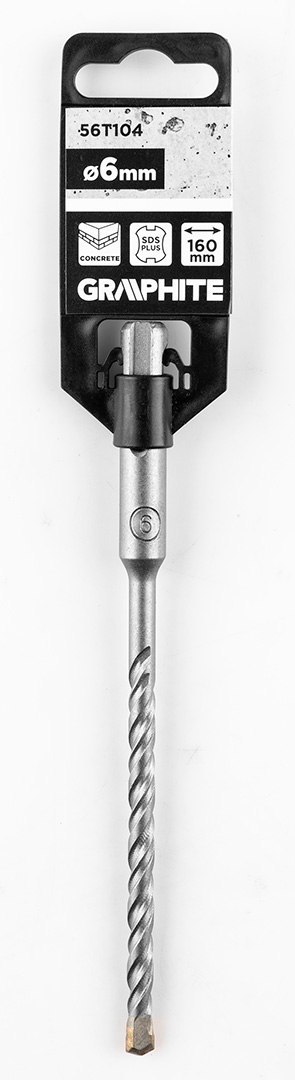 Wiertło do betonu SDS Plus z podwójną spiralą 6 x 160 mm