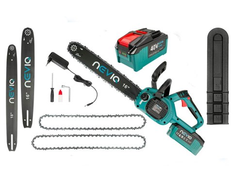 Piła łańcuchowa akumulatorowa NEVIQ 16"/18"(L16A50) (silnik bezszczotkowy)