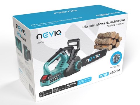 Piła łańcuchowa akumulatorowa NEVIQ 16"/18"(L16A50) (silnik bezszczotkowy)