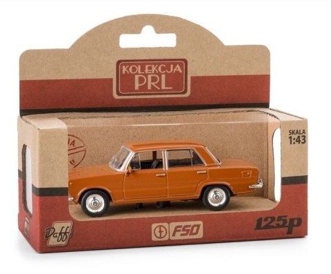Pojazd prl fiat 125p brązowy