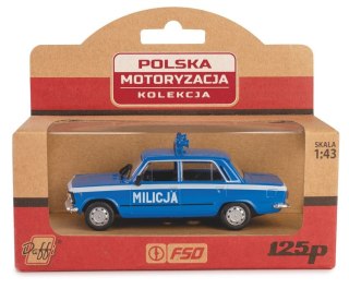 Pojazd prl fiat 125p milicja