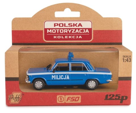 Pojazd prl fiat 125p milicja