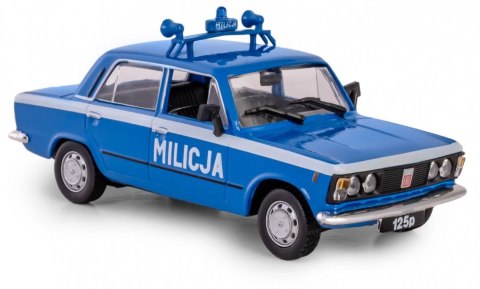 Pojazd prl fiat 125p milicja