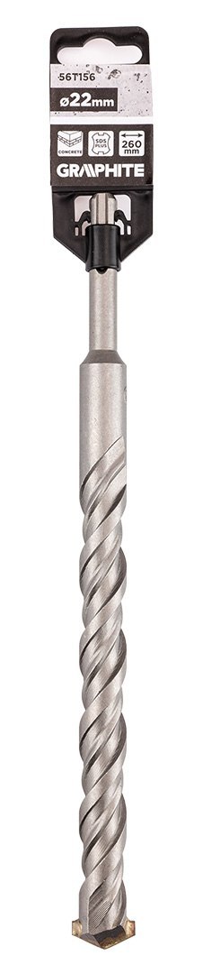 Wiertło do betonu SDS Plus z podwójną spiralą 22 x 260 mm