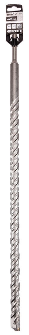 Wiertło do betonu SDS Plus z podwójną spiralą 24 x 600 mm