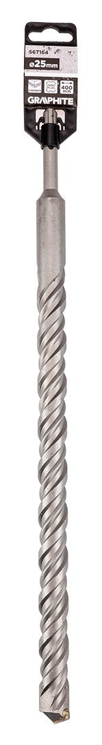 Wiertło do betonu SDS Plus z podwójną spiralą 25 x 400 mm