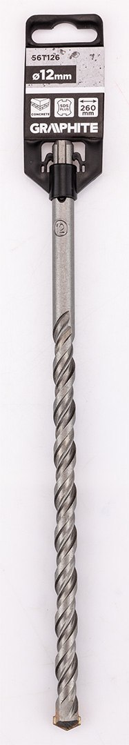 Wiertło do betonu SDS Plus z podwójną spiralą 12 x 260 mm