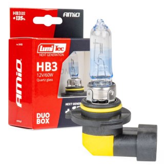 Żarówki halogenowe hb3 12v 60w lumitec next generation +135% duo amio-04406