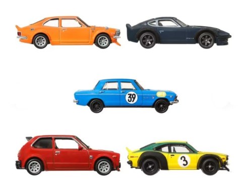 Zestaw 5 metalowych pojazdów premium car japonia