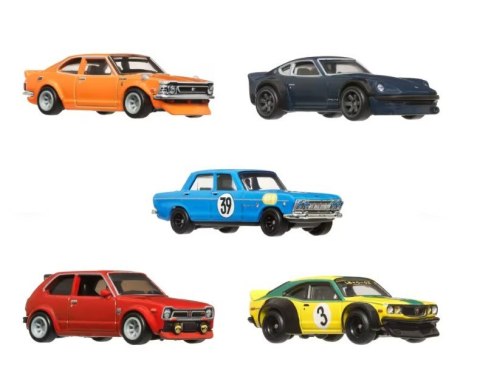 Zestaw 5 metalowych pojazdów premium car japonia