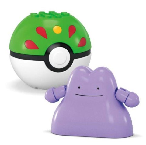 Klocki mega pokemon pokeball pikachu i ditto 42 elementy