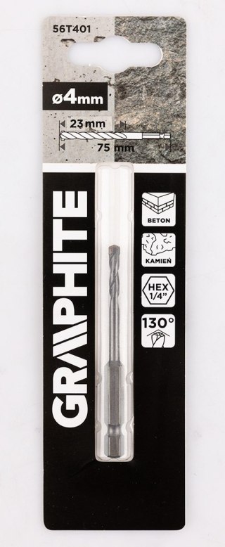 Wiertło do betonu Hex 4 mm