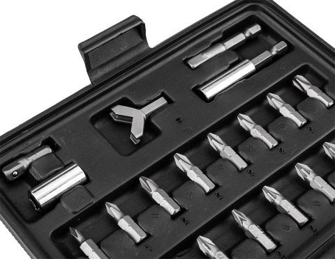 Zestaw bitów 25 mm, z uchwytem magnetycznym 60 mm, 100 szt.