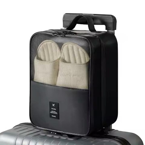 DA436 Przenośna podróżna torba na buty czarna