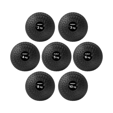 Mała piłka lekarska do ćwiczeń rehabilitacyjna Slam Ball 23cm 15kg, REBEL ACTIVE