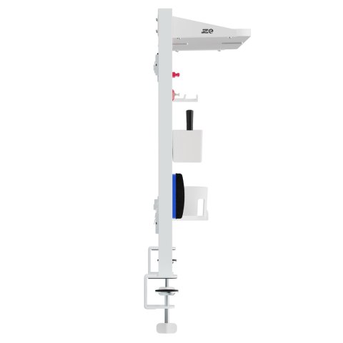 Przegroda biurkowa / organizer Ergo Office, max. obciążenie 10kg, biała i korkowa tablica, szerokość 1250mm, biała, ER-300 W