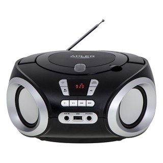 AD 1181 black silver Radio boombox cd-mp3 | usb | fm radio | aux | gniazdo słuchawkowe