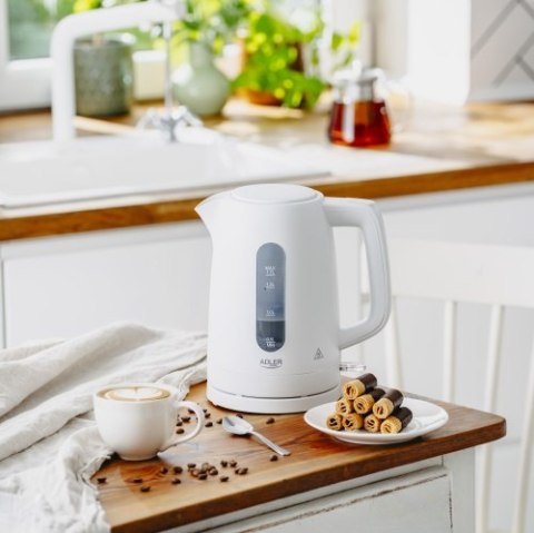 AD 1379w Czajnik elektryczny 1,7 l | strix | płaska grzałka | automatyczne wyłączanie | biały