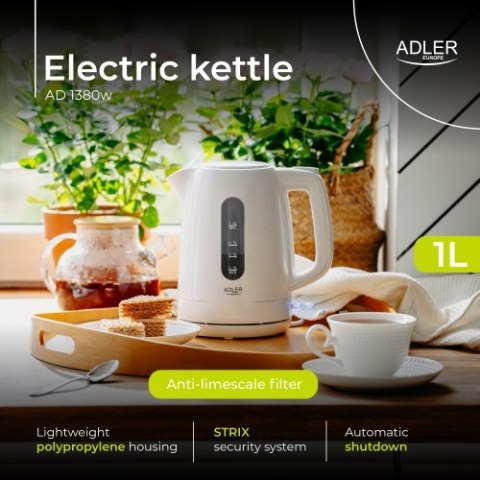 AD 1380w Czajnik elektryczny 1,0 l | strix | obrotowa podstawa |