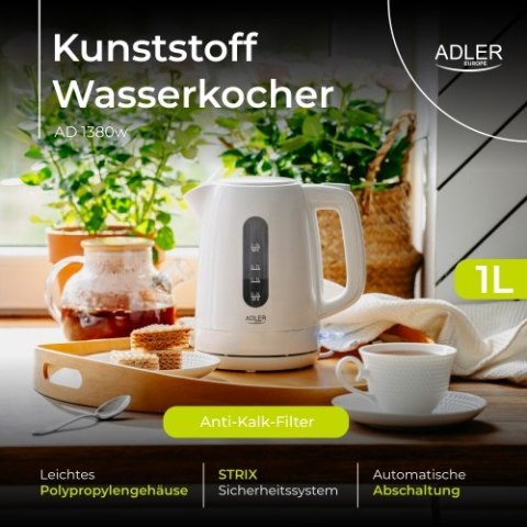 AD 1380w Czajnik elektryczny 1,0 l | strix | obrotowa podstawa |