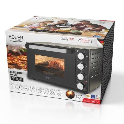 AD 6031 Piekarnik elektryczny 30l | ruszt do pieczenia | rożen