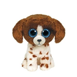 Maskotka ty beanie boos pies brązowo-biały - muddles 15 cm