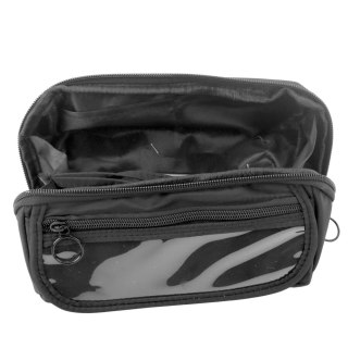 Piórnik Przybornik Szkolny Rozkładany Pojemny Czarny 20x10cm