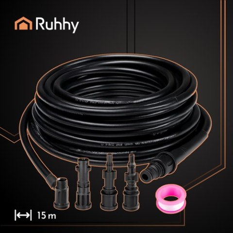 Wąż do czyszczenia rur z adapterem 15m Ruhhy 26132