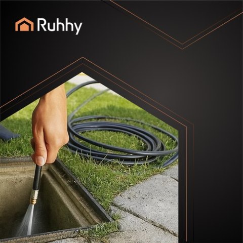 Wąż do czyszczenia rur z adapterem 15m Ruhhy 26132