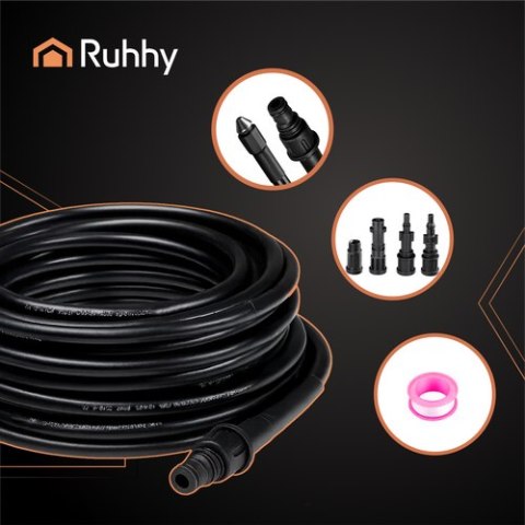 Wąż do czyszczenia rur z adapterem 15m Ruhhy 26132