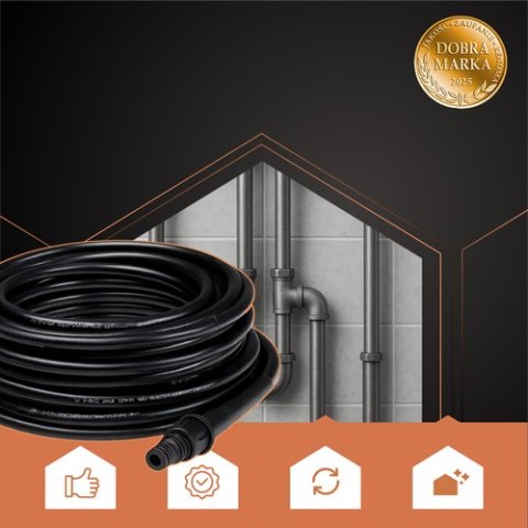 Wąż do czyszczenia rur z adapterem 20m Ruhhy 26133