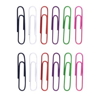 Zestaw Spinacze Biurowe Do Papieru Kolorowe 33mm 90szt.