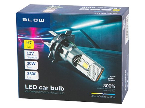 23-380# Żarówka samochodowa h7 led 12v/30w