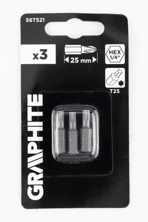 Bity Torx T25 x 25 mm, 3 szt.