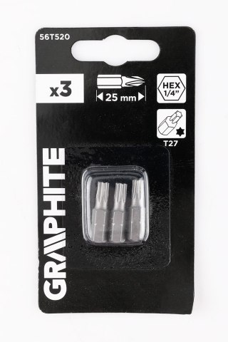Bity Torx T27 x 25 mm, 3 szt.