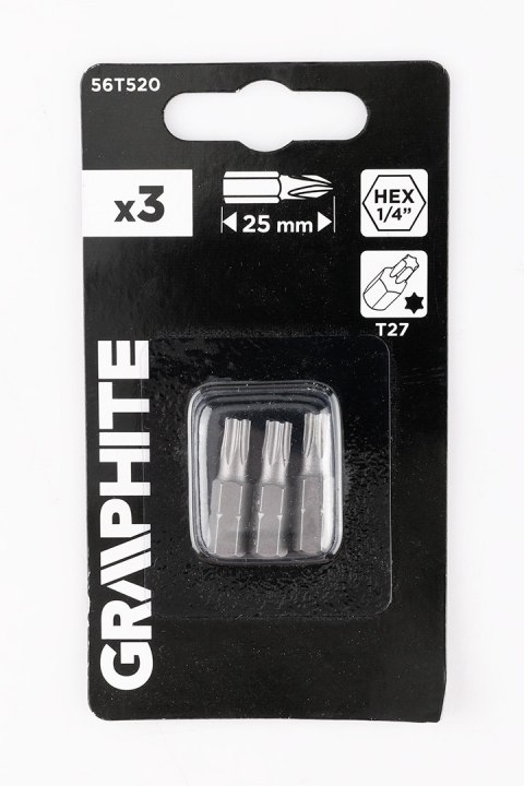 Bity Torx T27 x 25 mm, 3 szt.