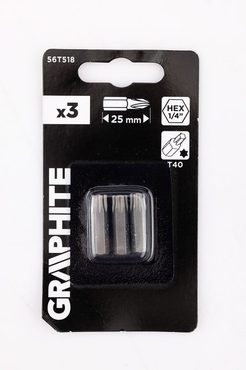 Bity Torx T40 x 25 mm, 3 szt.